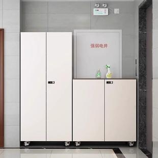 柜门外柜带锁鞋 带锁鞋 柜家用楼道外带轮子可移动防盗户室外电梯走