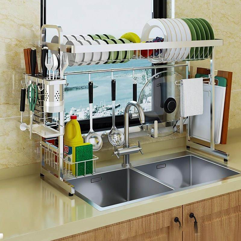304不锈钢水槽沥水架厨房置物架碗碟碗筷厨具收纳架餐具洗碗水池,厨房/烹饪用具,厨房置物架/置物柜/角架,淘宝优惠券,粉丝福利购,淘宝优惠卷