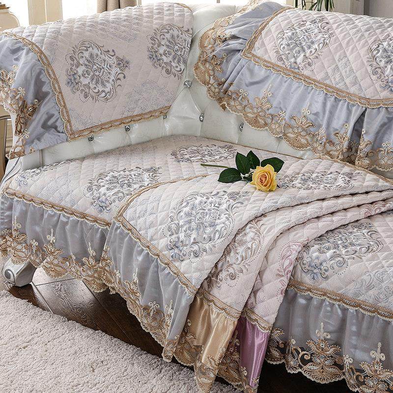 四季通用欧式沙发垫布艺防滑坐垫客厅高档蕾丝全包沙发套罩巾定做,居家布艺,沙发垫,淘宝优惠券,粉丝福利购,淘宝优惠卷