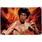 可定制电影怀旧李小龙墙饰健身拳道拳馆武术墙饰挂画客厅装 饰挂布