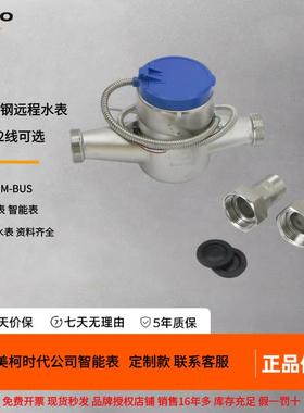 宁波埃美柯304不锈钢485MBUS智能远传光电直读大口径工业法兰水表