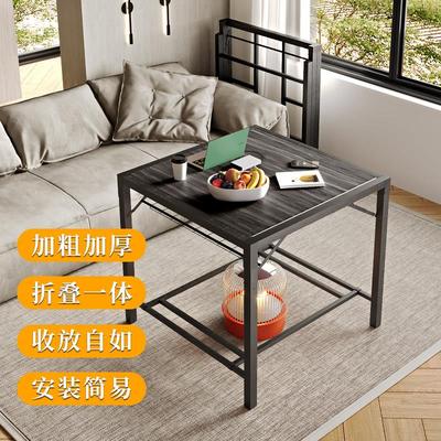可折叠烤火桌2024新款家用烤火架多功能小桌子四方桌简易取暖桌