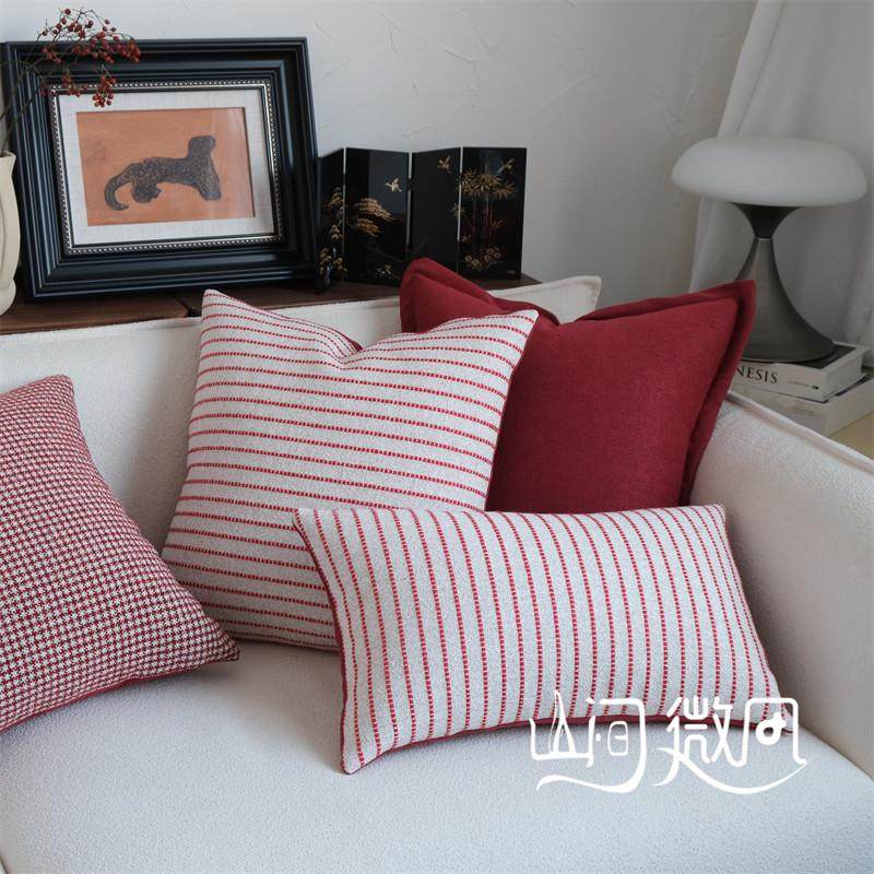 红色抱枕结婚靠枕靠包沙发抱枕靠垫腰枕套婚庆喜庆大红色软装,居家布艺,靠垫/抱枕,淘宝优惠券,粉丝福利购,淘宝优惠卷