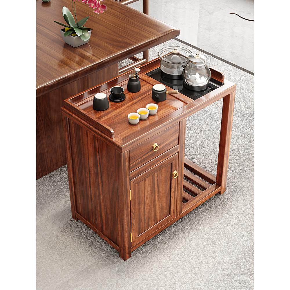实木茶水柜移动客厅靠墙烧水壶一体侧边茶台桌胡桃木阳台茶水边柜,住宅家具,家用茶台/茶桌,淘宝优惠券,粉丝福利购,淘宝优惠卷