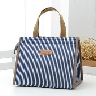 大容量保温饭盒袋手提包学生带饭便当袋加厚铝箔饭包可平放午餐包