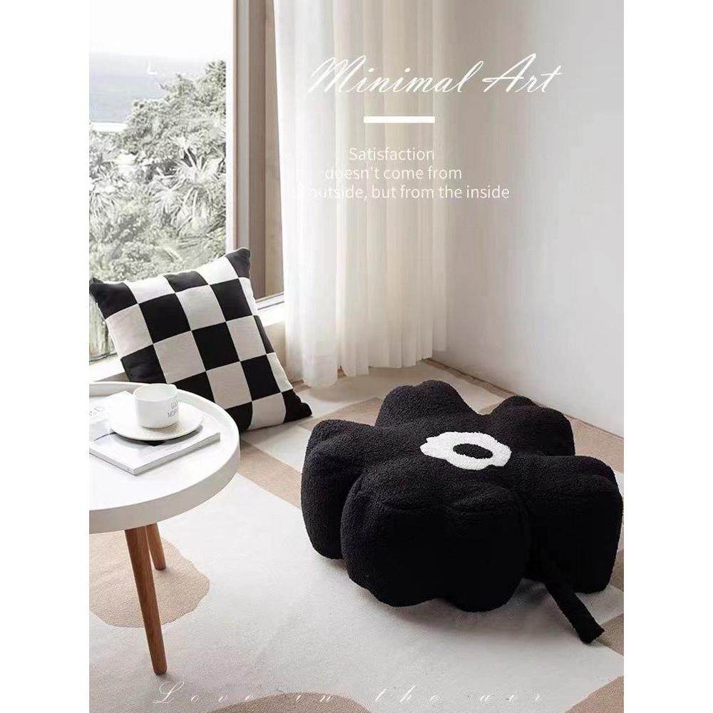 北欧ins客厅花朵坐垫懒人沙发靠垫卧室飘窗坐墩蒲团垫毛绒抱枕,节庆用品/礼品,创意坐垫,淘宝优惠券,粉丝福利购,淘宝优惠卷