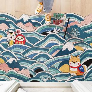 开门见山入户门地垫进户门进门入门玄关门口地毯家用丝圈可裁剪