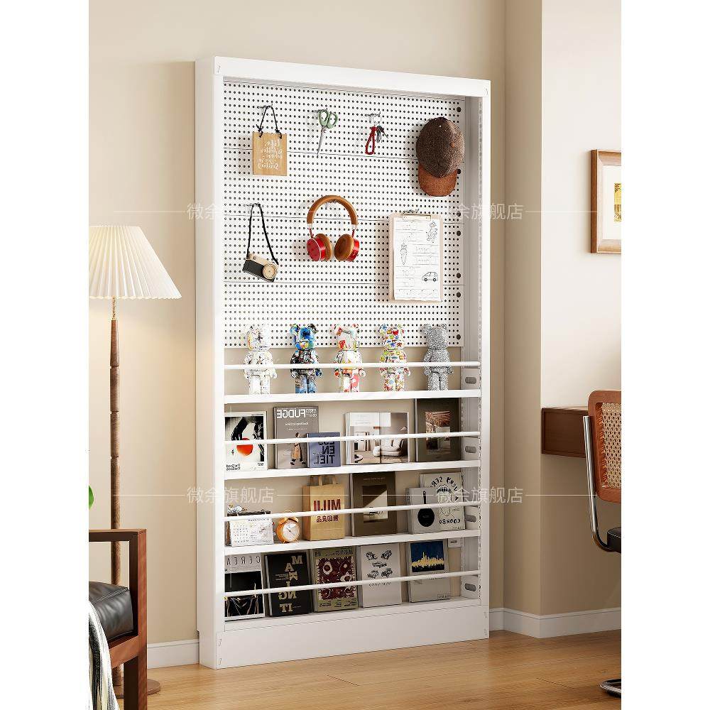 门后置物架洞洞板超薄钢制儿童绘本书架收纳架靠墙多层储物展示架,住宅家具,搁板/置物架/家用陈列架,淘宝优惠券,粉丝福利购,淘宝优惠卷