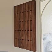 墙面装 饰挂钩黑胡桃木条衣帽钩实木墙壁壁挂北欧简约玄关置物架子