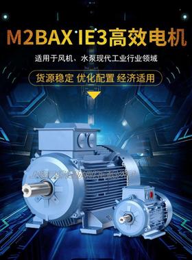 Abb电机M2Bax全系列0.25Kw~355Kw四极三相异步电机Ie3高效电机