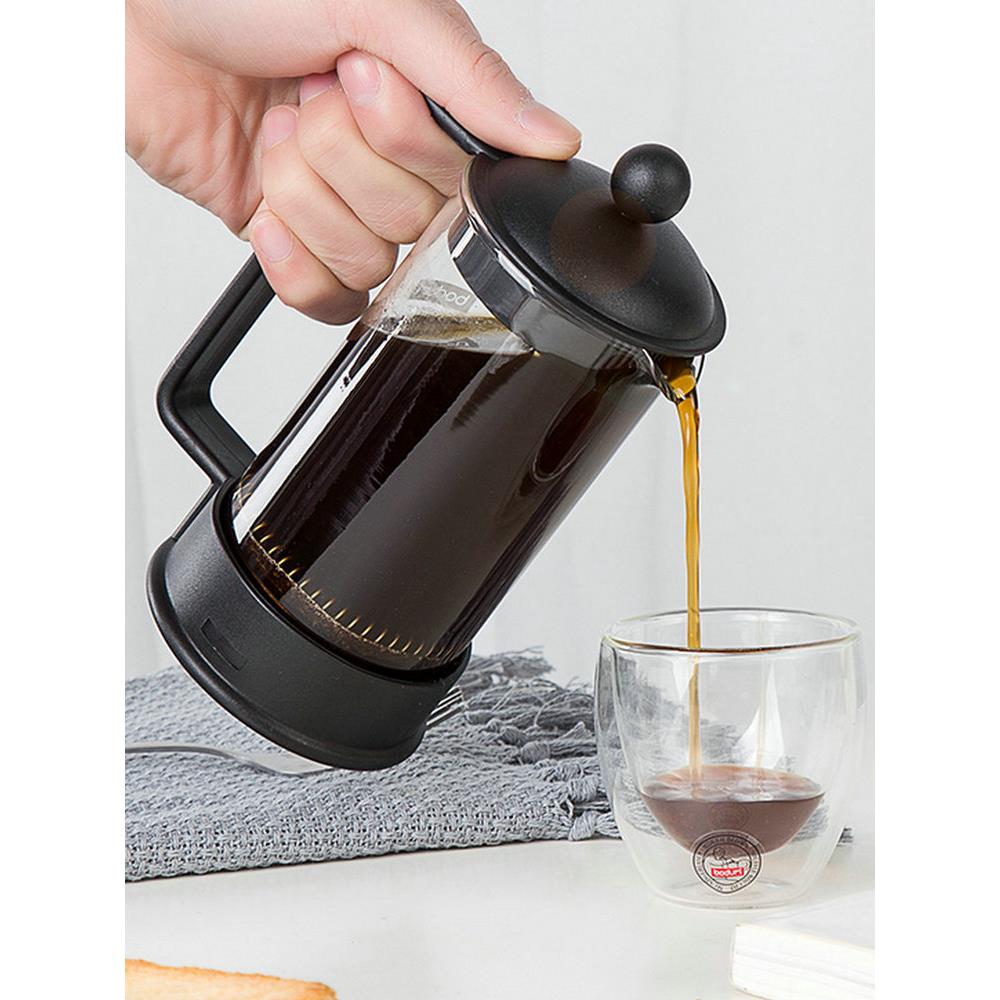 bodum波顿法压壶过滤杯欧洲进口冲茶器具套装办公家用手冲咖啡壶