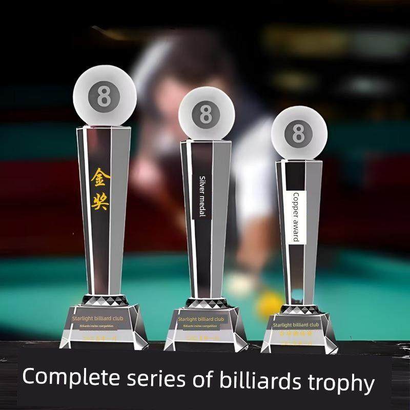 水晶台球奖杯运动会中式斯诺克黑八比赛高档奖杯台球小金人奖杯,个性定制/设计服务/DIY,奖杯/奖章/奖状/证书定制,淘宝优惠券,粉丝福利购,淘宝优惠卷