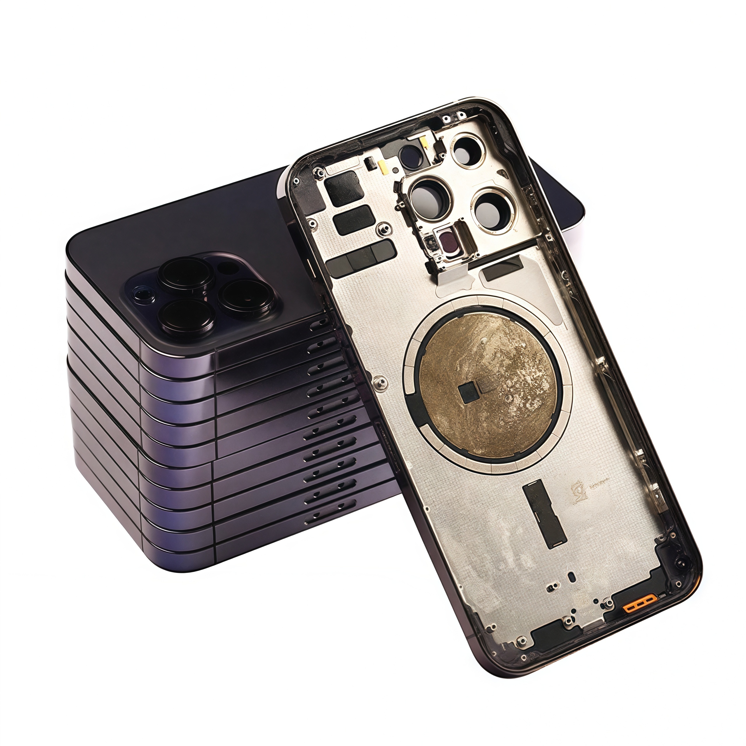 苹果中框后盖玻璃维修更换