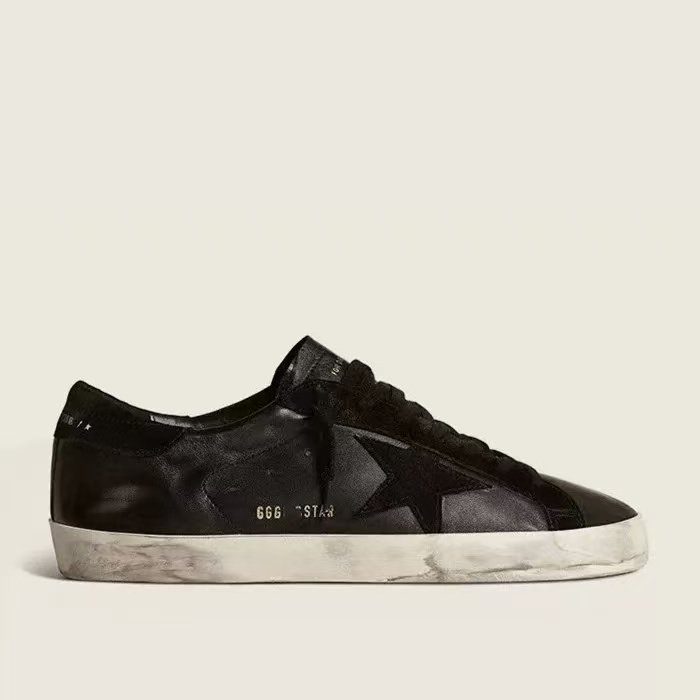 thumbnail for Tail goods direct sales spring and autumn new GG leather men's shoes original retro distressed SUPER STAR Korean version of small dirty shoes for women