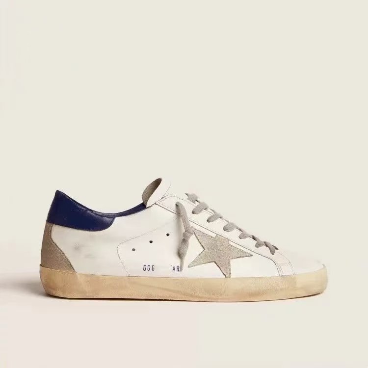 thumbnail for Tail goods direct sales spring and autumn new GG leather men's shoes original retro distressed SUPER STAR Korean version of small dirty shoes for women