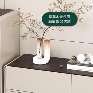 极简五斗柜客厅收纳柜 现代轻奢斗柜卧室储物柜主卧床尾八斗柜意式