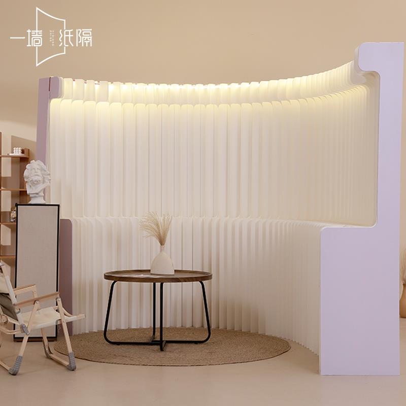 屏风隔断客厅玄关简易自装隔断墙纸墙美容院展会背景墙可折叠假墙