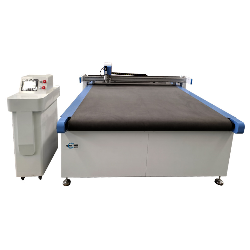 振动刀切割机 冲浪板拉丝料裁床 皮划艇帆布自动送料震动刀切割机