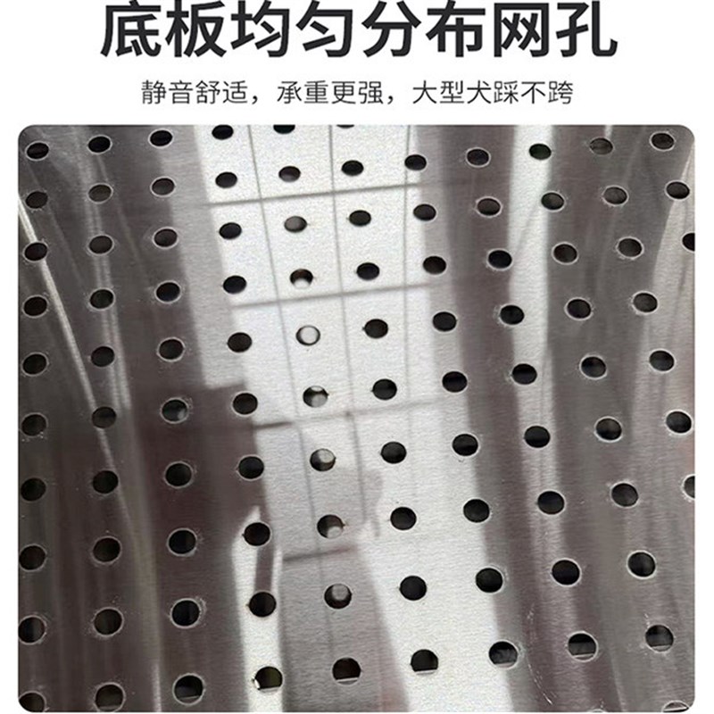 不锈钢加厚加粗狗笼大型犬中型犬狗笼子室内室外家用宠物笼子狗窝