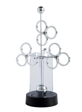 创意电磁摇摆永动仪混沌摆反重力平衡球科教模型玩具男孩生日礼物