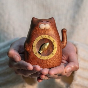 物有引力 转运猫摆件 桌面装饰520生日礼物送男生女朋友闺蜜可爱