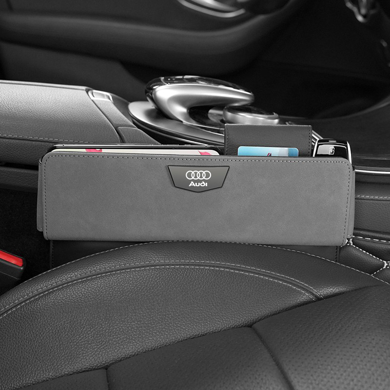 适用于新奥迪A4L座椅缝隙A3LA6LA5A7 A8LQ5L内饰椅缝翻毛皮储物盒