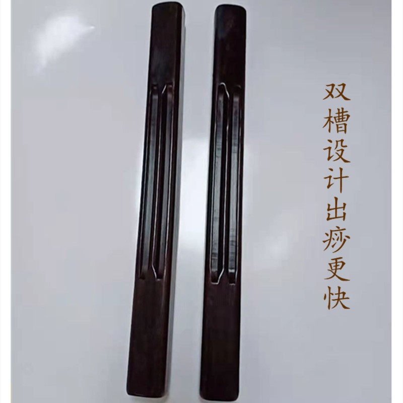 乌木紫光檀刮痧棒擀筋棍养生按摩棒刮痧擀全身通用经络实木赶筋棒