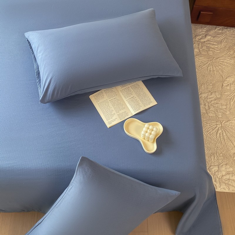 有氧提花床单单品单件加厚粗布磨毛水G洗纯色隔脏床单被单龚工厂