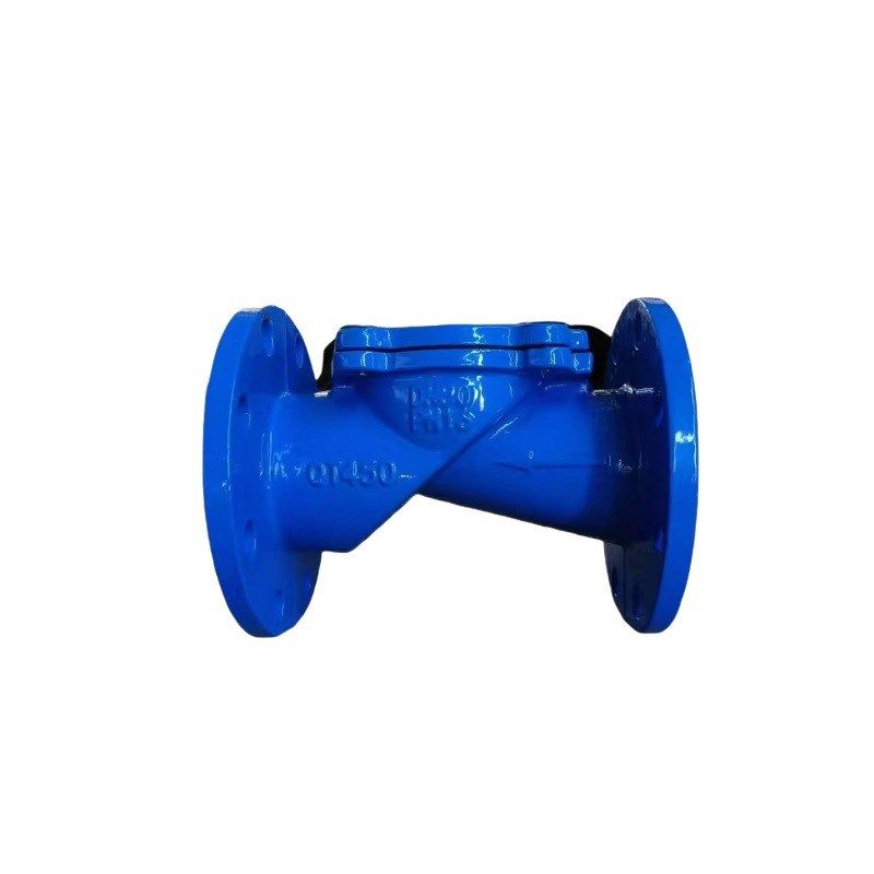 DN65法兰止水m阀逆子阀软密封 球形止回阀 橡胶瓣止回阀