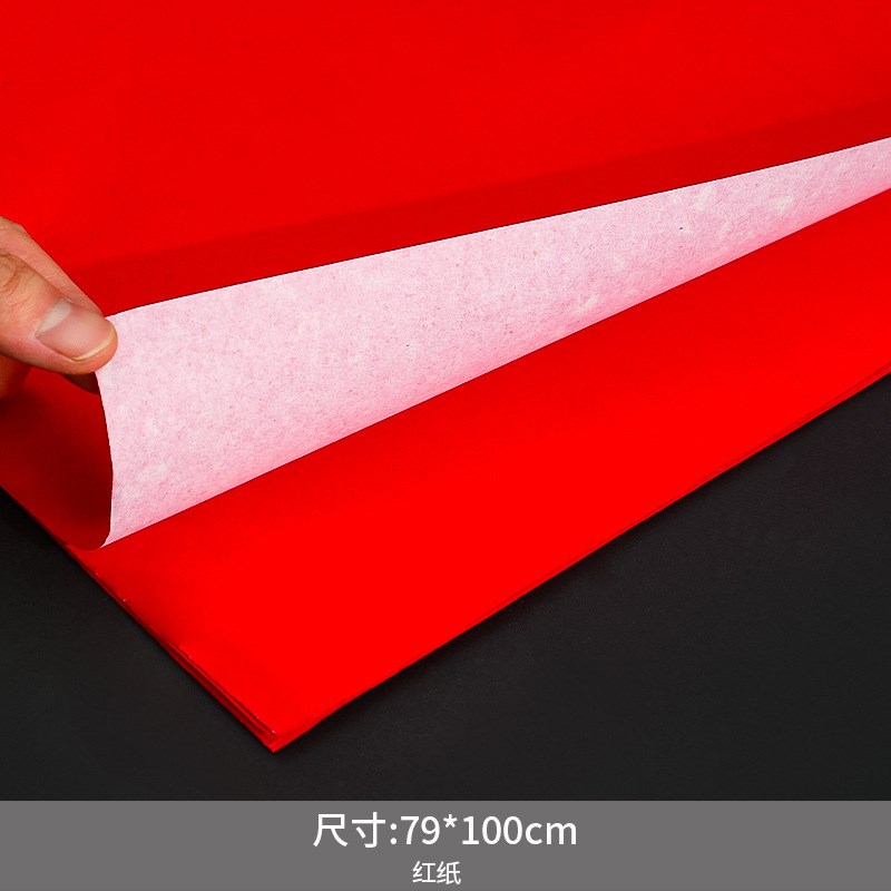 红宣纸新年春节乔迁专用剪纸v大张福字窗花贴压井盖书法对联春联