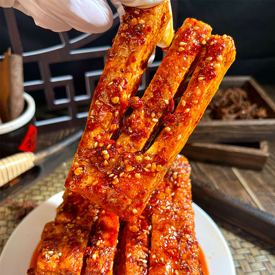 湖南美食手工【兰花干子】麻辣零食休闲小吃追剧馋嘴豆腐干子