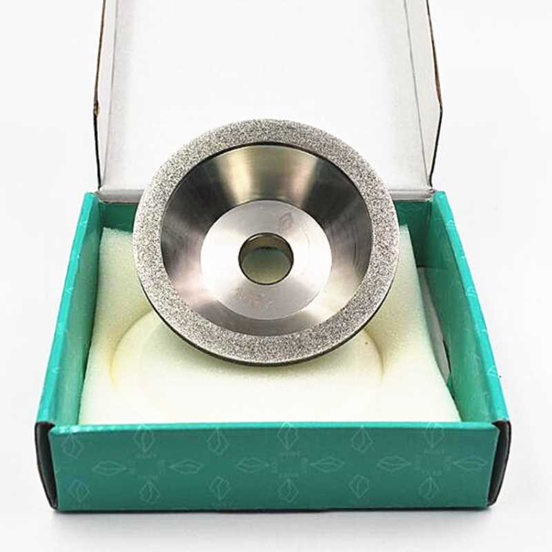 合金碗型砂轮100×10×5×20×35mm电镀金刚石砂轮钻石磨刀机