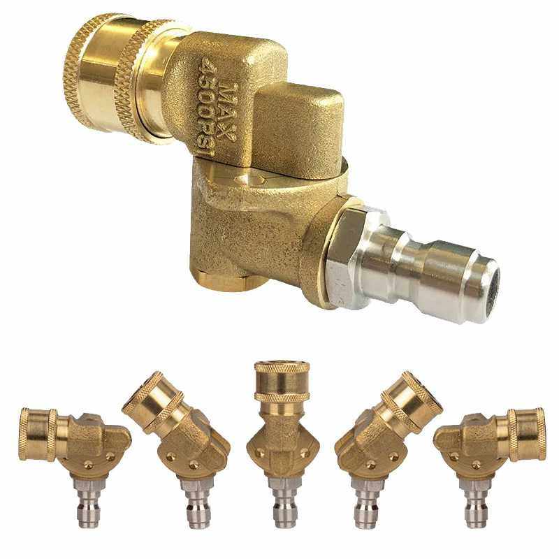 洗车店高压水枪1/4快插转换弯头铜清洗机万向360度无死角清洗喷头,汽车用品/电子/清洗/改装,洗车水枪,淘宝优惠券,粉丝福利购,淘宝优惠卷