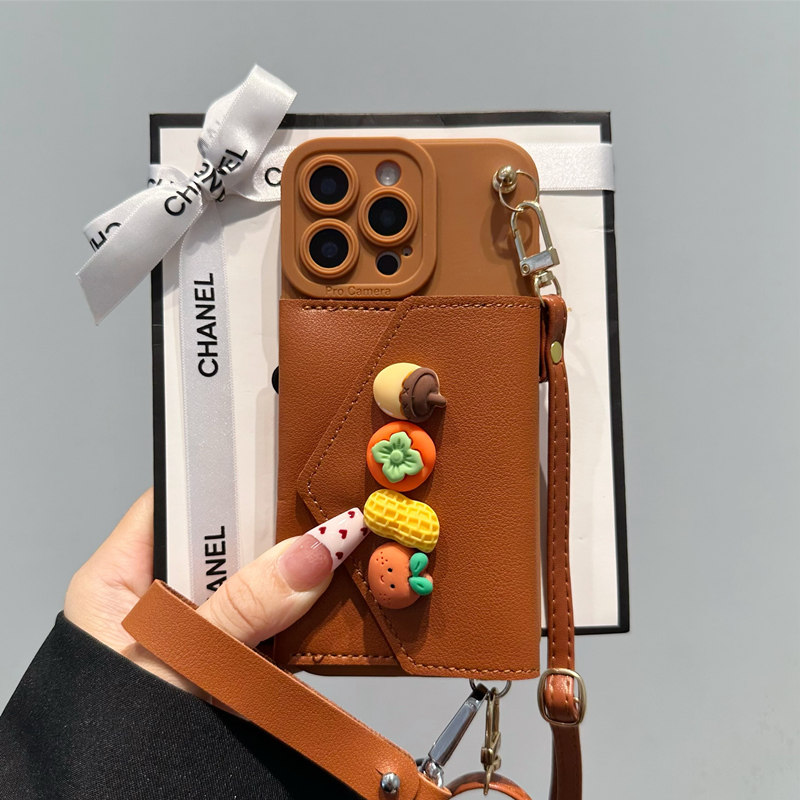 立体好事发生零钱包适用华为pura70pro手机壳pura80/p60新款mate70斜挎mate80pro挂绳nova13/14/15全包保护套