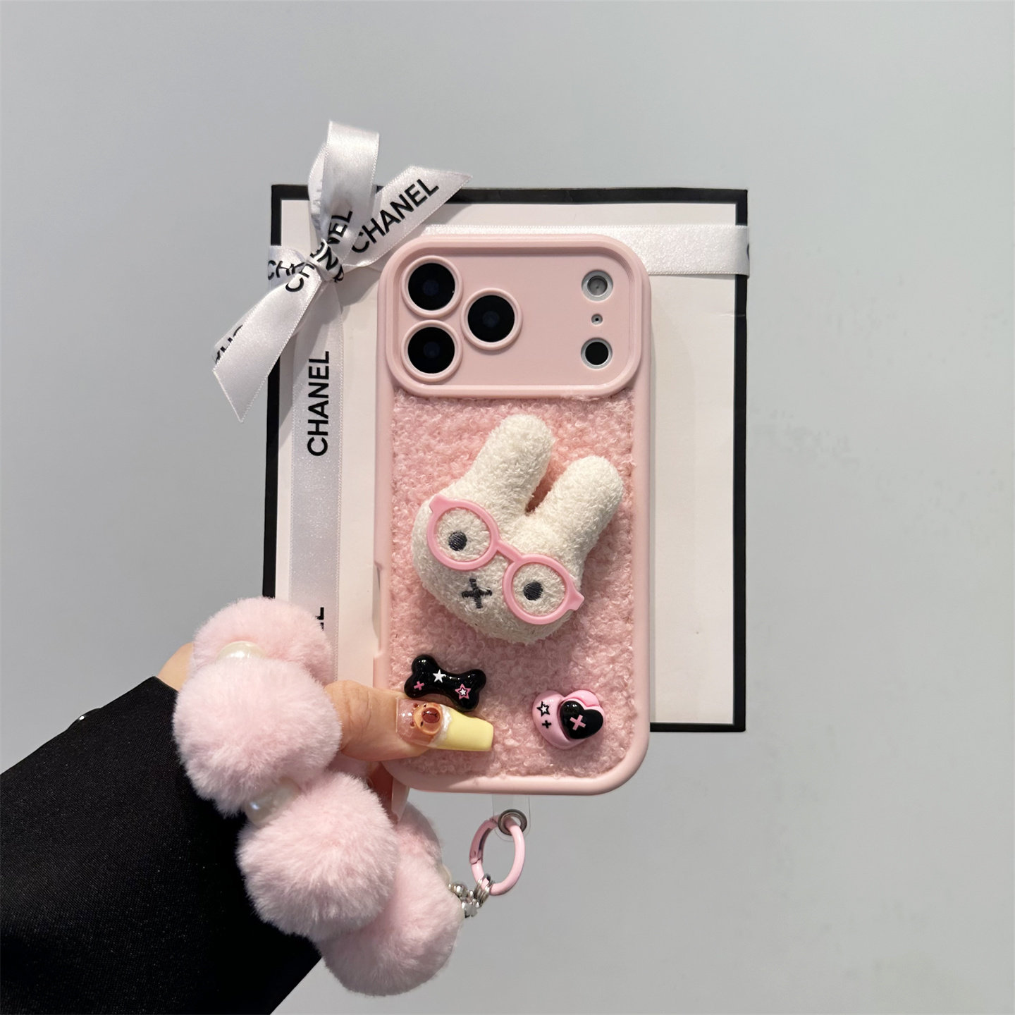 卡通粉色米菲兔适用华为mate70pro手机壳Mate80ProMax个性mate60毛球手链pura80女pura70pro防摔nova14保护壳,3C数码配件,手机保护套/壳,淘宝优惠券,粉丝福利购,淘宝优惠卷