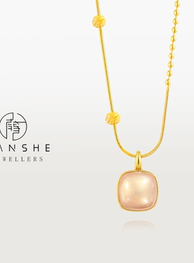 NANSHE/南奢 新中式法式气质方糖锁骨项链L1732