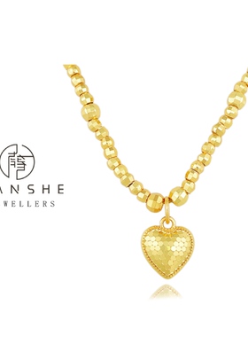 NANSHE/南奢 金色爱心项链时尚气质百搭 L823