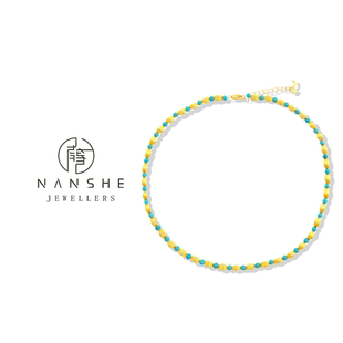 NANSHE/南奢 新中式国风轻奢复古美松小米珠项链