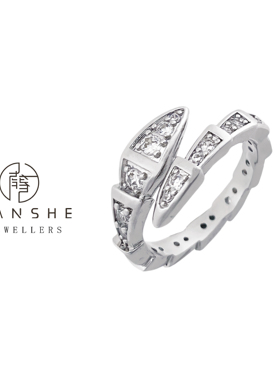 NANSHE南奢 铜合金 蛇形开口可调节戒指/指环M L607