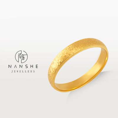 NANSHE/南奢 新中式爆闪宽版碎冰冰时尚手镯闭口鱼鳞 L1902