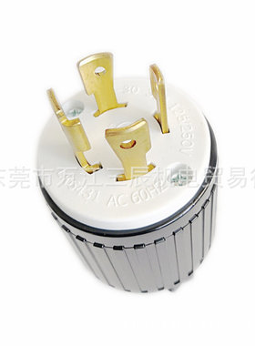 隆光LKEW嵌入型LK6431 30A125V4P引挂式插头NEMA L14-30P UL
