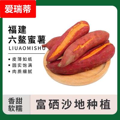 福建六鳌蜜薯沙地富硒黄心烟薯地瓜农家红薯新鲜香蕃薯蒸煮烤