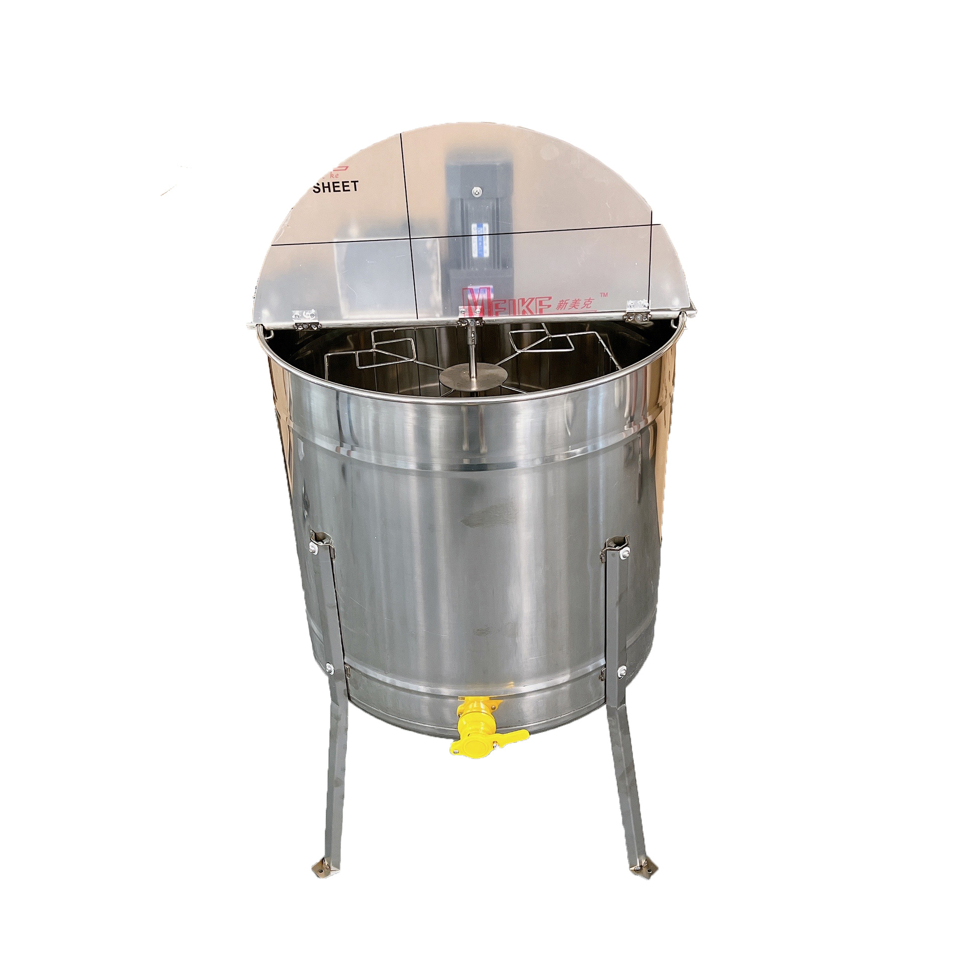 【新款上市】达旦式4框电动摇蜜机不锈钢取蜜机 养蜂工具 出口