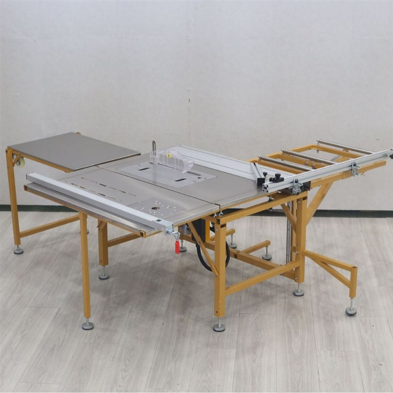摇臂推台锯 不锈钢台面木工台锯 装V修折叠工作台