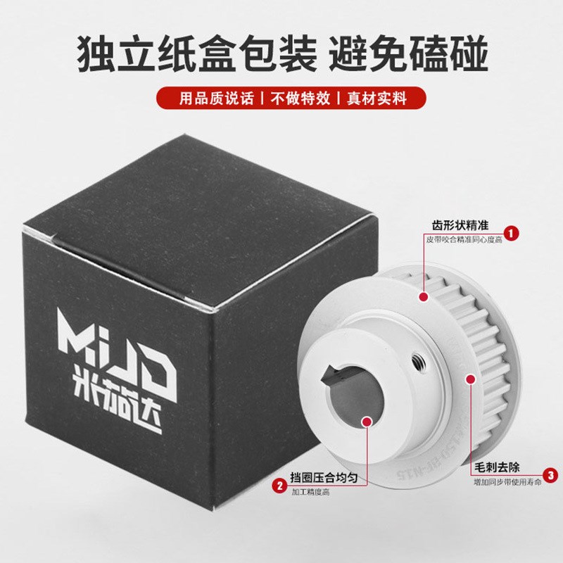 源头工厂S5MB型多规格工业传动轮 标准30I齿精密同步带轮HTPA/EBJ