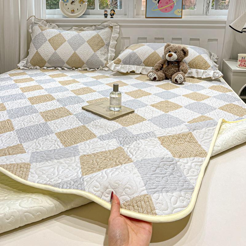 定制纯棉榻榻米床盖儿童防滑垫炕盖单人夹棉全棉床单学生宿舍专用