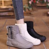 加绒女鞋 断码 厚底防滑防滑东北短靴 棉鞋 冬季 雪地靴女款 2024年新款