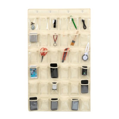 幼儿园杂物收纳袋 墙挂式布艺储物布袋字卡挂袋药袋整理袋多层