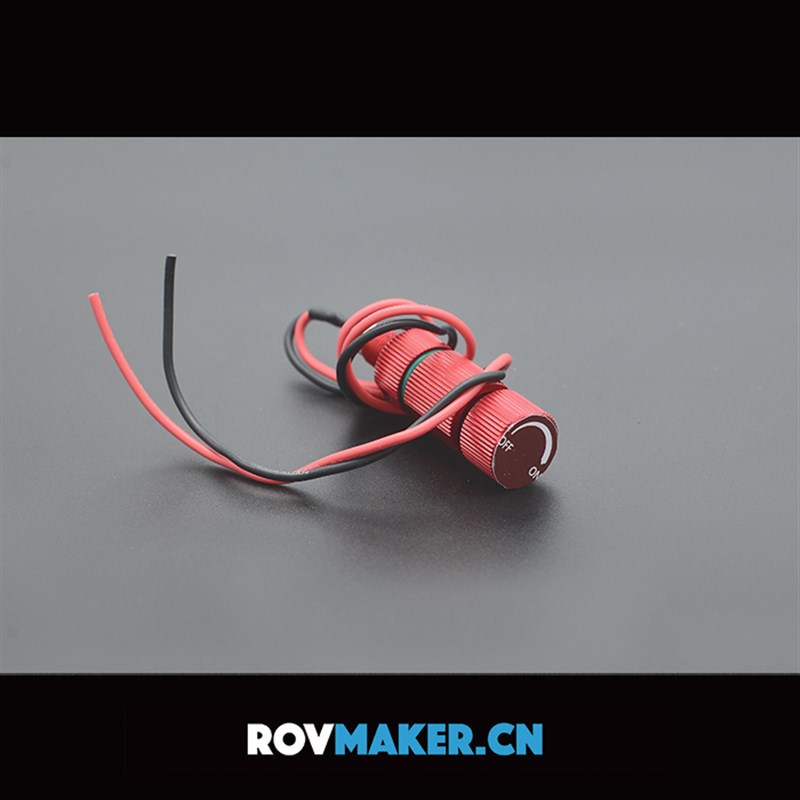 ROV防水开关 金属按钮开关 小型电路改装启动按键 8mm 细牙0.75