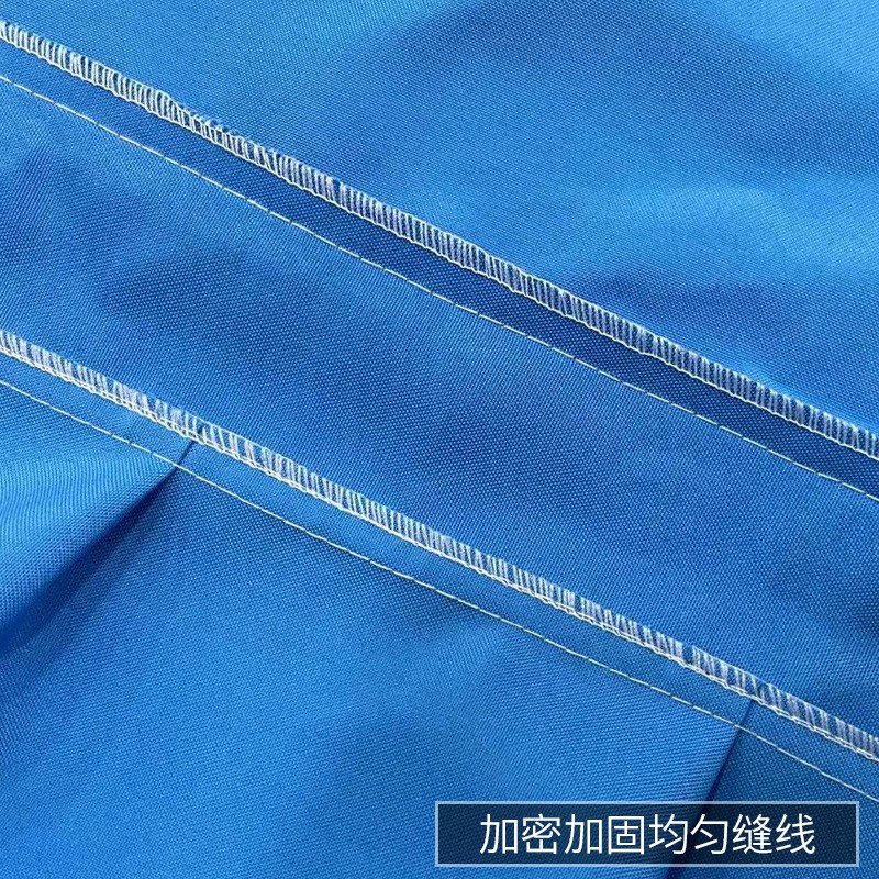 小学生双人桌布桌罩长课桌套罩学校课桌布天蓝色防水书桌ins桌套